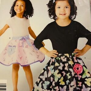 Simplicity 2083 Sewing Patterns for Skirts Sizes 3-8 Pre Owned